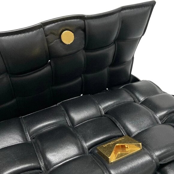 Auth BOTTEGA VENETA Padded Cassette 591970 Black Lambskin - Picture 15 of 16